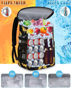 Cooler Backpack Insulated Leakproof Waterproof Backpack Cooler Bag 30/45 Cans, Large Capacity Lightweight Travel Camping Beach Backpack Cooler Ice Chest for Men and Women