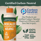 Roobi Keurig Compatible Descaling Solution. Specially Formulated for Descaling & Cleaning. 2 Uses per Bottle, 2 Pack. Carbon Neutral Keurig Descaling Kit.