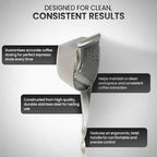 Rattleware Stainless Steel Spoon Twist – Coffee Scoop with Graduated Measure, Long Handled Espresso Spoon, Barista Tool, Coffee Bar Accessories, Measuring Tablespoon for Ground Coffee