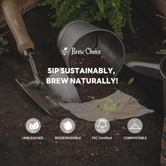 Disposable Coffee Filters #4 100 Pcs, Unbleached Cone Coffee Filters for Ninja Coffee Maker and Cuisinart Coffee Maker, 8-12 Cup