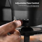 Kismile 8 Cup Drip Coffee Maker Machine, Pour Over Coffee Brew with 3s Instant Heat 197-205℉, Removable Water Tank, Adjustable Flow Control, Deep Cold Brew & Keep Warm 40 Min, Easy to Clean(Black)