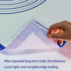 32x24" Silicone Pastry Mat for Rolling Dough Non Slip Non Stick Silicone Mats for Kitchen Counter Blue