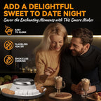 Smores Maker Tabletop Indoor Kit, Indoor Marshmallow Roaster, Flameless Electric S'mores Maker, Smores Maker with 4 Detachable Tray & Roasting Sticks, Gift for family & Date Night, Grey