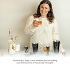 A Bar Above Hawthorne Strainer for Cocktails, Bar Strainer Cocktail, with High-Density Spring, Mirrored Stainless Steel Finish, Drink Strainer, Cocktail Strainer, for Boston Shakers and Mixing Glasses