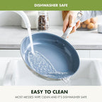 GreenPan Treviso 10 Piece Cookware Set, Non-Toxic PFAS-Free Stainless Steel Ceramic Nonstick Coating, Induction Suitable, Pots, Pans Lids, Sauté & Saucepans, Multi Clad, Dishwasher & Oven Safe