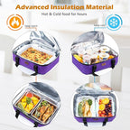 BAGSPRITE Insulated Casserole Carrier for Hot or Cold Food with Heat-resistant Mat, Casserole Dish Carrier Insulated Food Carrier, Hot Food Carrier, Foil Pan Carrier Fits 9" x 13" Baking Dish