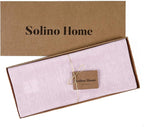 Solino Home Linen Bubblegum Pink Table Runner 120 Inches Long - Athena, 100% Pure Linen 14 x 120 Inch Table Runner for Summer, Halloween