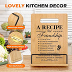 Friendship Gifts for Women, Birthday Gifts for Women Friendship Cookbook Stand, Best Friends Gifts for Women Friends Sister Bestie, Friend Gifts for Birthday Christmas Long Distance Cookbook Holder