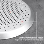 Beasea 10 Inch Pizza Pan, Pizza Pan with Holes Pizza Tray for Oven Crispy Crust Round Heavy Duty Aluminum Alloy Pizza Crisper Pan Pizza Baking Tray Bakeware for Home Restaurant Kitchen