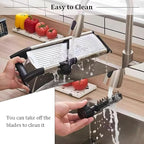Mandoline Slicer for Kitchen, Adjustable Stainless Steel Vegetable Slicer and Chopper, Food Slicer with Julienne Cutter, Potato, Onion, Tomato, Cucumber and Salad Chopper with Safety Gloves