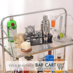 Bartender Kit Cocktail Shaker Set with Stand 17-Piece Bar Tool Bar Set for Drink Mixing Home Bartending Kit Bar Cart Accessories: Martini Shaker, Mixer Spoon, Jigger, Muddler, Strainer & Recipes Gifts