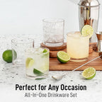 Zulay Kitchen Acrylic Glasses Drinkware - 6 Piece Unbreakable Plastic Tumblers - BPA-Free, Reusable Plastic Drinking Glasses for Home & Outdoors - Stackable, Lead-Free & Dishwasher Safe - (12 oz)