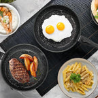 NEWBULIG Nonstick Kitchen Cookware Set, Pots and Pans with Detachable Handle, Induction Compatible, Dishwasher & Oven Safe, Space-Saving, Black, 12 Pieces(5 Pot)