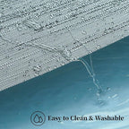 Leetaltree Grey Placemats, Heat Resistant Non-Slip Place mats for Dining Table, Washable Durable PVC Vinyl Woven Table Mats (Set of 24)