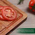 Wood Cutting Board, Acacia Cutting Boards for Kitchen, Set of 3, Solid Charcuterie Board with Juice Groove, Large Wooden Chopping Board for Meat, Cheese, Fruit, Vegetables (17x12, 12x10, 12x7 inch)