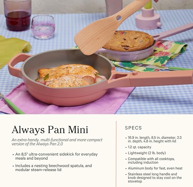 Our Place Cookware Set - 13-Piece Kit Including the Always Pan, Perfect Pot and Spatulas | Multifunctional, Toxin-Free Nonstick | Heat Safe up to 450°F | Oven, Stove, Induction Compatible | Blue Salt