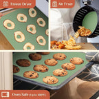 Silicone Baking Mat, 12 IN x 6 FT Free Cutting Baking Sheet,Non-Stick Reusable Dough & Pastry Mat,Non-Slip Silicone Mat Roll for Air Fryer Liner,Freeze Dryer,Oven Baking Pan,Kitchen Counter