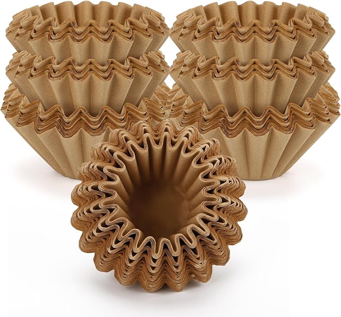 1-2 Cup Basket Coffee Filters, Natural Unbleached, Pack of 200