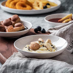 UIBFCWN 3 Oz Ceramic Dipping Bowls, Soy Sauce Dishes Set of 10, Dipping Sauce Cups/Bowls/Dishes for Kitchen, Mini Appetizer Plates for Condiment Sushi Ketchup BBQ Party, 4 Inch