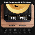 Ultrean Mini Coffee Scale with Timer, Rechargeable Espresso Scale, 2kg/0.1g Accurate Scale for Espresso and Pour-Over Coffee, Portable Digital Kitchen Scale with 3 Brewing Modes