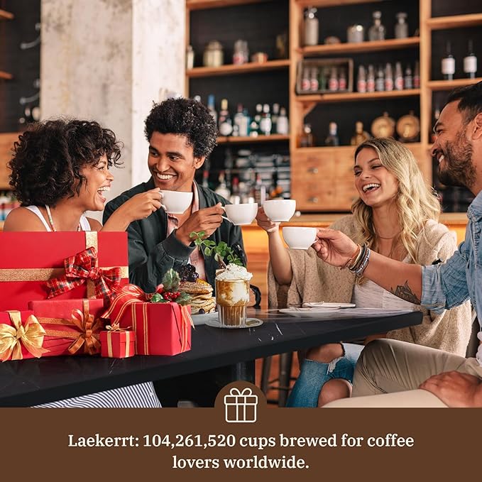 Espresso Machine, Expresso Coffee Machines for Home, 20 Bar Cafetera Espresso with Milk Frother Steam Wand, Compact Small Coffee Maker for Latte and Cappuccino (Pear White, Stainless Steel, Gift)