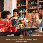 Espresso Machine, Expresso Coffee Machines for Home, 20 Bar Cafetera Espresso with Milk Frother Steam Wand, Compact Small Coffee Maker for Latte and Cappuccino (Pear White, Stainless Steel, Gift)