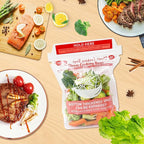 10×Steam Cooking Bags Microwave Steamer Bags Widen the Bottom Stand Upright Zipper Steam Bags for Vegetables,Potatoes and Meat (1 Pack)