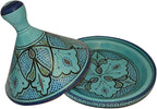 Moroccan Handmade Serving Tagine Exquisite Ceramic With Vivid colors Traditional 12 inches Across XLarge