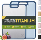 2 Packs Titanium Cutting Boards for Kitchen Chopping Board Butcher Block 2 in 1 Pure Titanium and Wheat Straw PP Mother Day Best Mama Mommy Ever Mother In Law Gifts Stepmom Grandma Gigi Nana Present