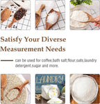 GinSent Wood Coffee Scoop-2 Pieces Large Measuring Spoons for Ground Coffee,Tea,Sugar,Seasoning-Multipurpose Wooden Scoop for Jars,Canisters,Bath Salts,Laundry Detergent(Acacia Wood)