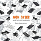 CHEFMADE Round Cake Pan, Nonstick 8 Inch Cake Pan for Baking, Set of 2