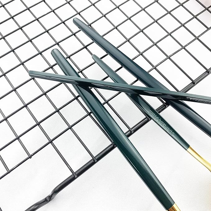 JASHII Flatware Serving Set 24 Piece, Stainless Steel Silverware Set, Green Gold Cutlery Set, Modern Elegant Tableware Set for Party, Christmas, Dinner (Green Gold)