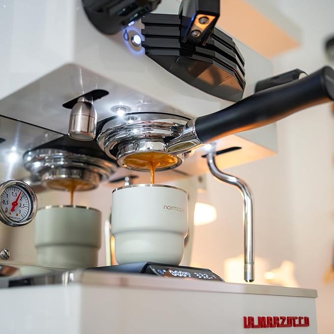 Normcore 58mm Unibody Bottomless Portafilter with Built-in 0.28mm High Extraction Basket For all La Marzocco Home Espresso Machines, 22g