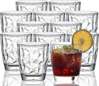 10 Oz Unbreakable Tritan Drinking Glasses Shatterproof Acrylic Glasses Drinkware BPA Free Hard Plastic Cups Reusable Kitchen Water Glasses Drinking Set of 12 (Clear)