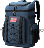 Maelstrom Backpack Cooler,Soft Lightweight Leakproof Cooler Backpack,50 Can Insulated Cooler Bag,Keeps 50 Cans Hot/Cold for Up to 16 Hours,Waterproof Lunch Backpack for Men Women-Blue