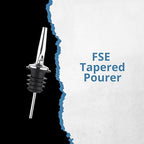 FSE Tapered Pourer Set (Pack of 12), Stainless Steel Design, Reusable, Provides Precise Mess-Free Pouring, Perfect for Spirits and Syrups, Ideal for Bars and Kitchens