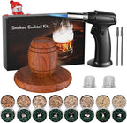Cocktail Smoker Kit with Torch – 8 Flavors Wood Chips – Bourbon, Old Fashioned Drink Smoker Kit, Whiskey Smoker Infuser Kit, Birthday Bourbon Whiskey Gifts for Men, Dad, Husband (Without Butane)