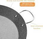 ACTIV CUISINE 15 Inch Paella Pan for 4-8 Servings – Ceramic Nonstick Coating, Easy to Clean – Compatible with Induction & Gas Burners – Lightweight Aluminum, Perfect for Indoor & Outdoor Cooking