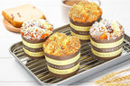 Baking Sheet with Rack Set, Yododo Set of 4 (2 Sheets + 2 Racks), Stainless Steel Cookie Sheet Baking Pan Tray with Cooling Rack, Non Toxic & Heavy Duty & Easy Clean - Size of 12 inch