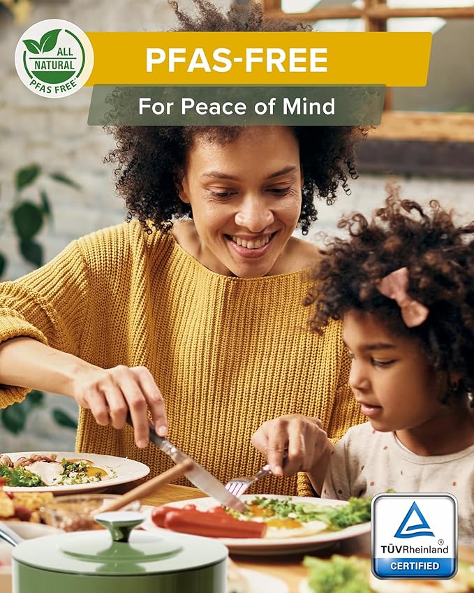 Nuwave Lux 13-Piece Premium Cookware Collection, Healthy G10 Duralon Blue Ceramic Nonstick, Ultra Durable, PFAS-Free, Lightweight & Works on All Cooktops