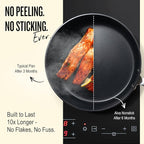 Alva Maestro 9.5" Ceramic Nonstick Frying Pan – PFAS-Free, Lead & Cadmium-Free – Quick, Even Heating for Eggs, Pancakes & Searing – Lightweight, Induction & Oven Safe, Easy to Clean