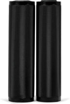 Vacuum Seal Rolls 11" x 25' 2 Pack (50 Feet Total) (Black and Clear) 5.5 Mil - BPA Free Commerical Grade Food Saver for Storage, Sous Vide, and Meal Prep Sealer Bag