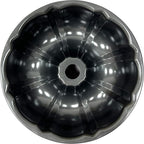 Classic Bakeware 9.5 Inch Non-stick Fluted Cake Pan,Heavy Duty Carbon Steel Tube Baking Mold Red