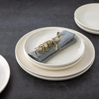 AmorArc Dinner Plates Set of 6,10.5 inch Large Ceramic plates for Kitchen,Dinnerware Porcelain Dishes set- Microwave,Dishwasher Safe,Scratch Resistant,Oven Safe-6Pcs