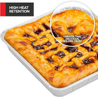 Stock Your Home (Set of 40) Aluminum Pans Disposable, (20) 9x13, (10) 8x8, (10) 1-Lb Heavy Duty Foil Pans, Baking Tins, Cooking Trays, Large and Small Catering Food Containers for Roasting, Serving