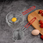 Egg Separator Long Handle Egg White Separator Stainless Steel Egg Yolk Divider Filter Kitchen Utility Gadget Cooking Baking Tools （2 Pack ）