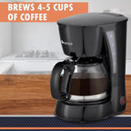 Newhouse Electric Coffee Machine NHCM-001-5, 5-Cup Coffee Maker with Auto Shut Off, Electric Pot with Metal Mesh Coffee Filter Basket, ETL Certified for Hospitality and Residential Use