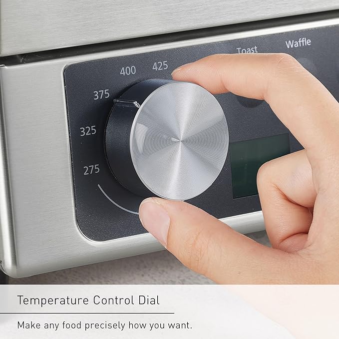 Panasonic FlashXpress Toaster Oven Countertop, 4-Slice Compact Size w/Double Infrared Heating, PFAS-free, 6 Auto Cook Options & Precise Temperature Control, 1300W - NB-G200P (Stainless Steel)