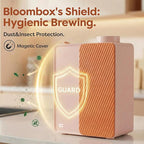 CIARRA Bloombox Compact Single Serve Coffee Maker, 15 Bar Rich Flavor Brew Espresso Coffee Machine for Travel Camping RV Office Home, Easy to use, 6.1oz Stainless Steel Water Tank