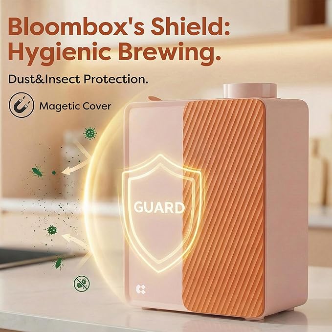 CIARRA Bloombox Compact Single Serve Coffee Maker, 15 Bar Rich Flavor Brew Espresso Coffee Machine for Travel Camping RV Office Home, Easy to use, 6.1oz Stainless Steel Water Tank